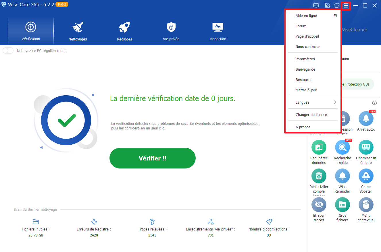 WiseCare365-Menu